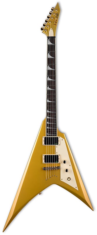 Электрогитара ESP LTD KH-V Kirk Hammett Signature Electric Guitar Metallic Gold