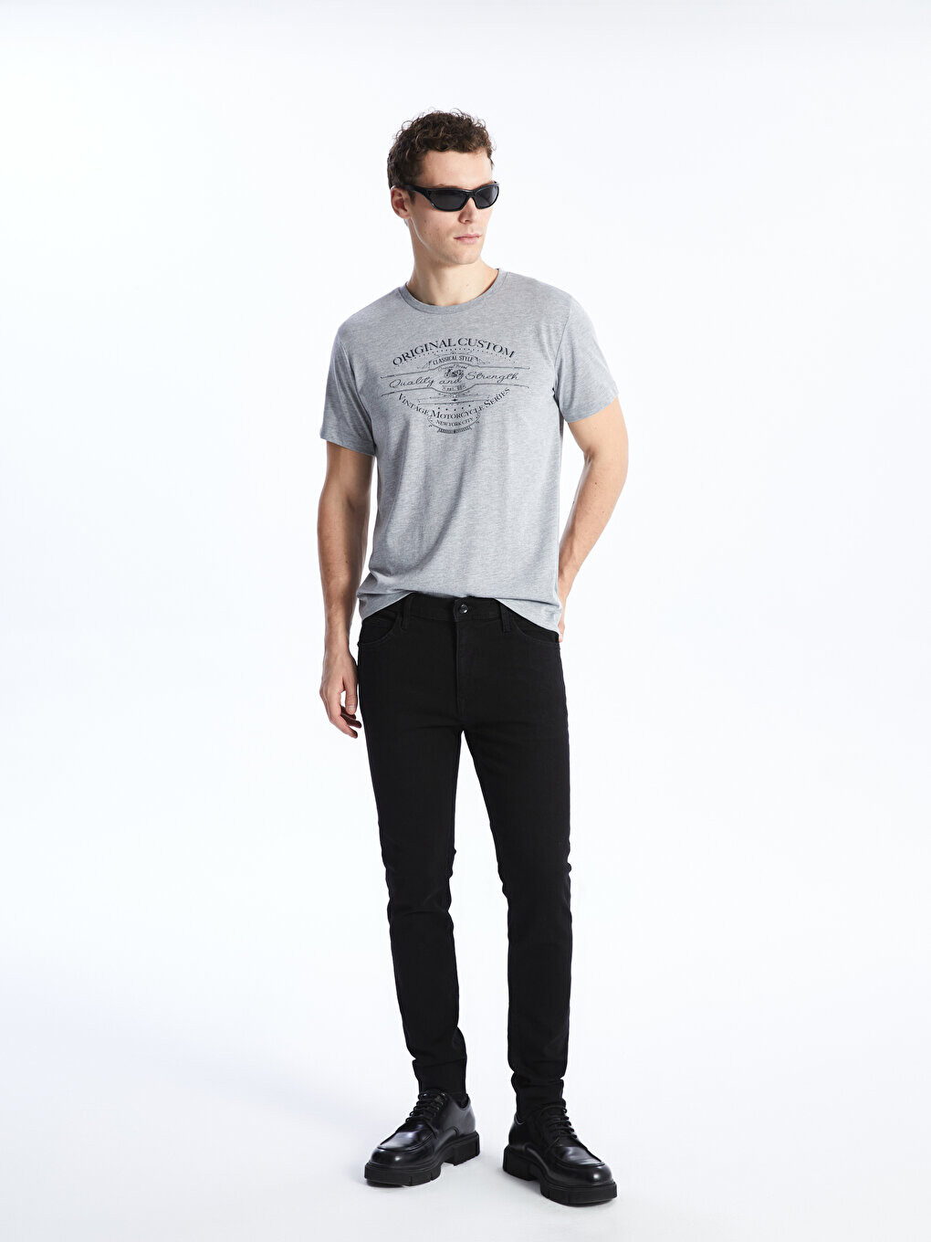 

Мужские джинсовые брюки скинни 760 LCW Jeans, черное родео, Черный
