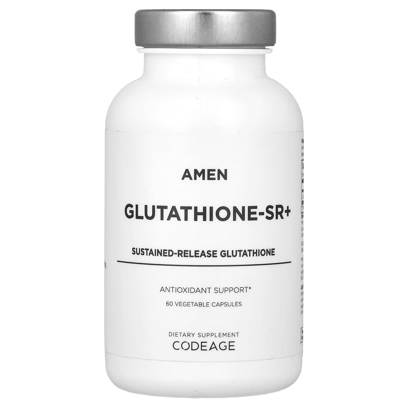 glutathione powder glutathione whitening powder l glutathione supplement gsh Пищевая добавка Codeage Глутатион-SR+ без сои, 60 растительных капсул