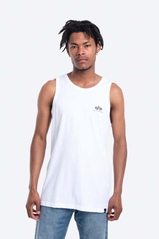 

Хлопковая футболка Alpha Industries, белый