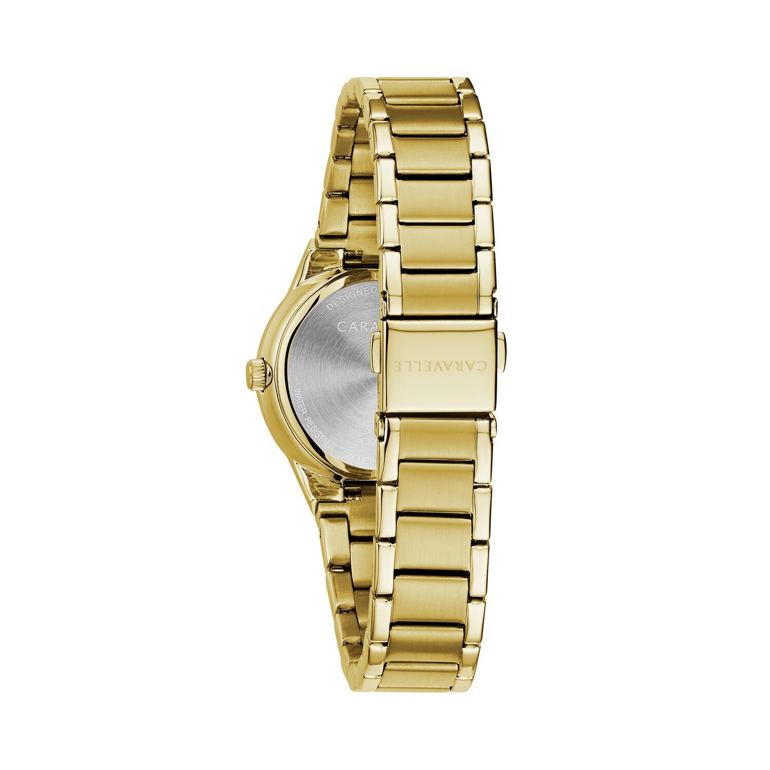 

Женские часы из нержавеющей стали с бриллиантовым акцентом — 44P101 Caravelle by Bulova
