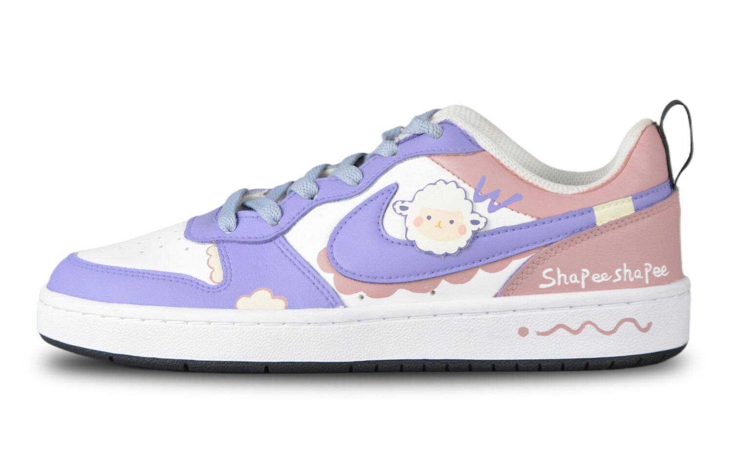 

Кроссовки Nike Court Borough Skateboarding Shoes Women's Low-top Pink/Purple, фиолетовый