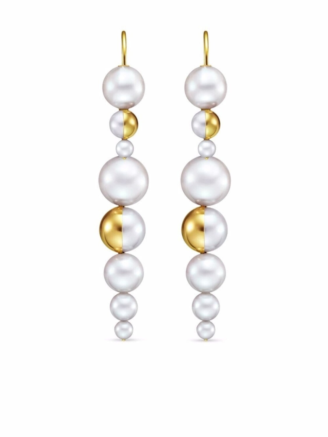 

Серьги M/G Tasaki Shell из желтого золота с жемчугом, золотой