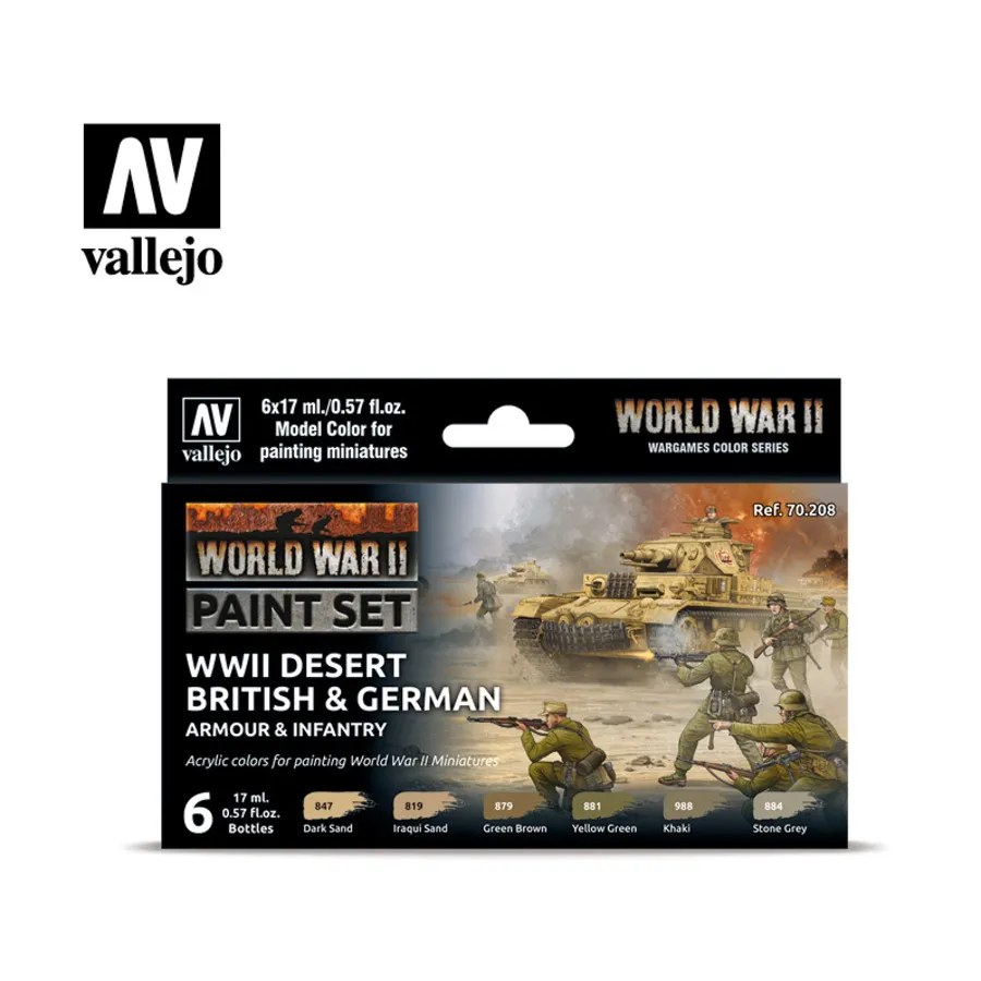 

Пустыня Британская и Немецкая, Paint Sets (Vallejo)