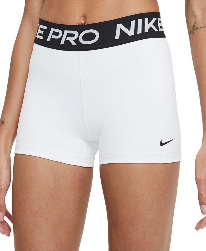 цена Профессиональные женские шорты шириной 3 дюйма Nike, белый