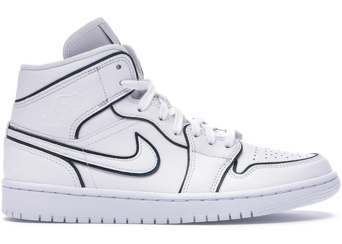 

Кроссовки Nike Air Jordan 1 Mid Iridescent Reflective, белый