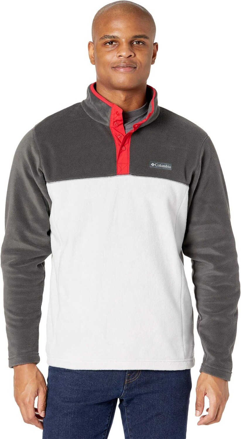 

Куртка Steens Mountain Half Snap Columbia, цвет Nimbus Grey/Shark/Mountain Red