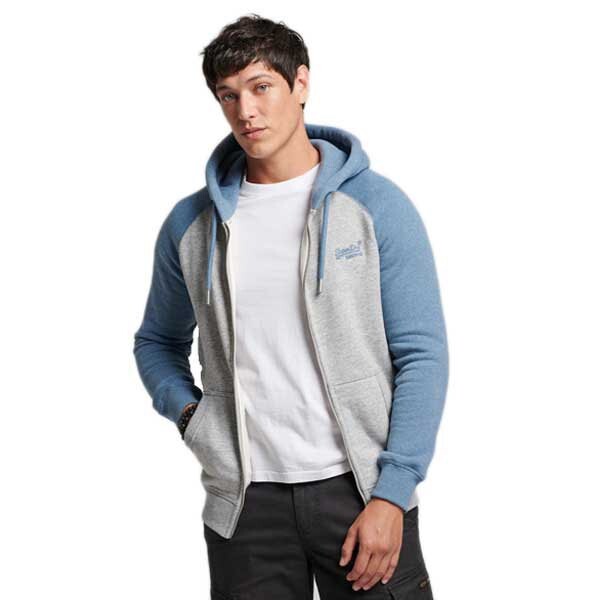 

Толстовка Superdry Vintage Logo Baseball Full Zip, синий