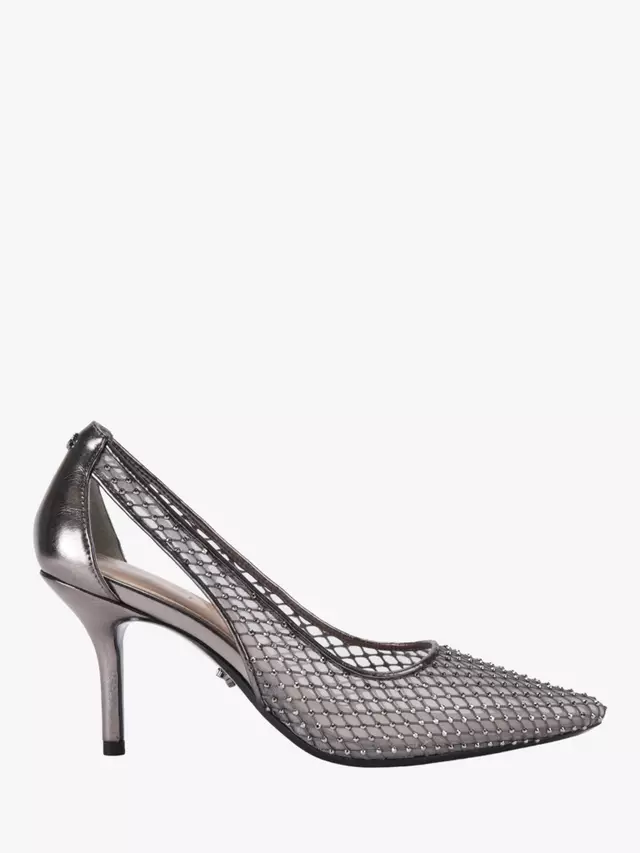 

Туфли-лодочки Carvela Hotsox Embellished Mesh Pointed Heeled, цвет grey gunmetal