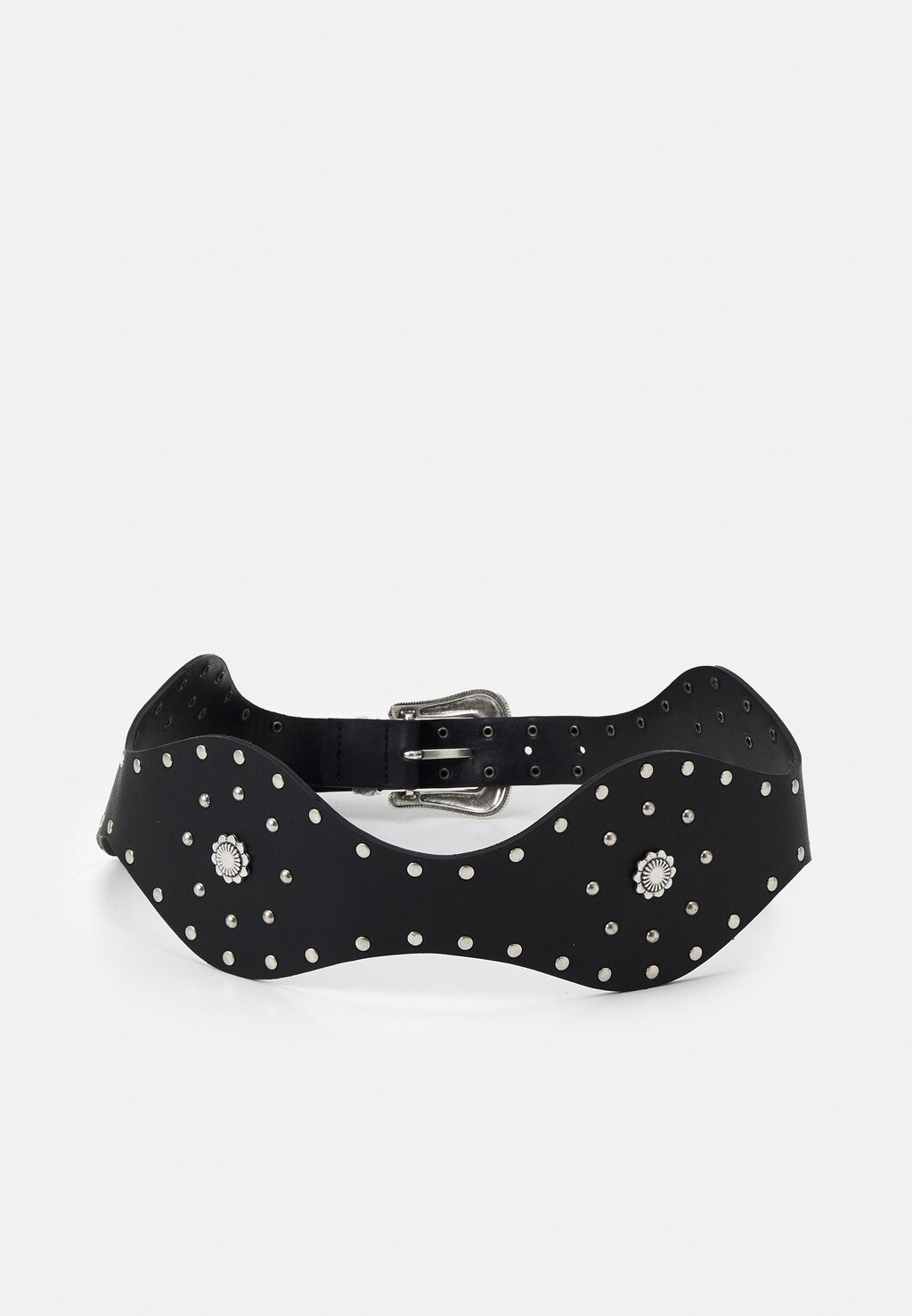 

Поясной ремень TWINSET HIGH WAIST STADDED BELT, черный