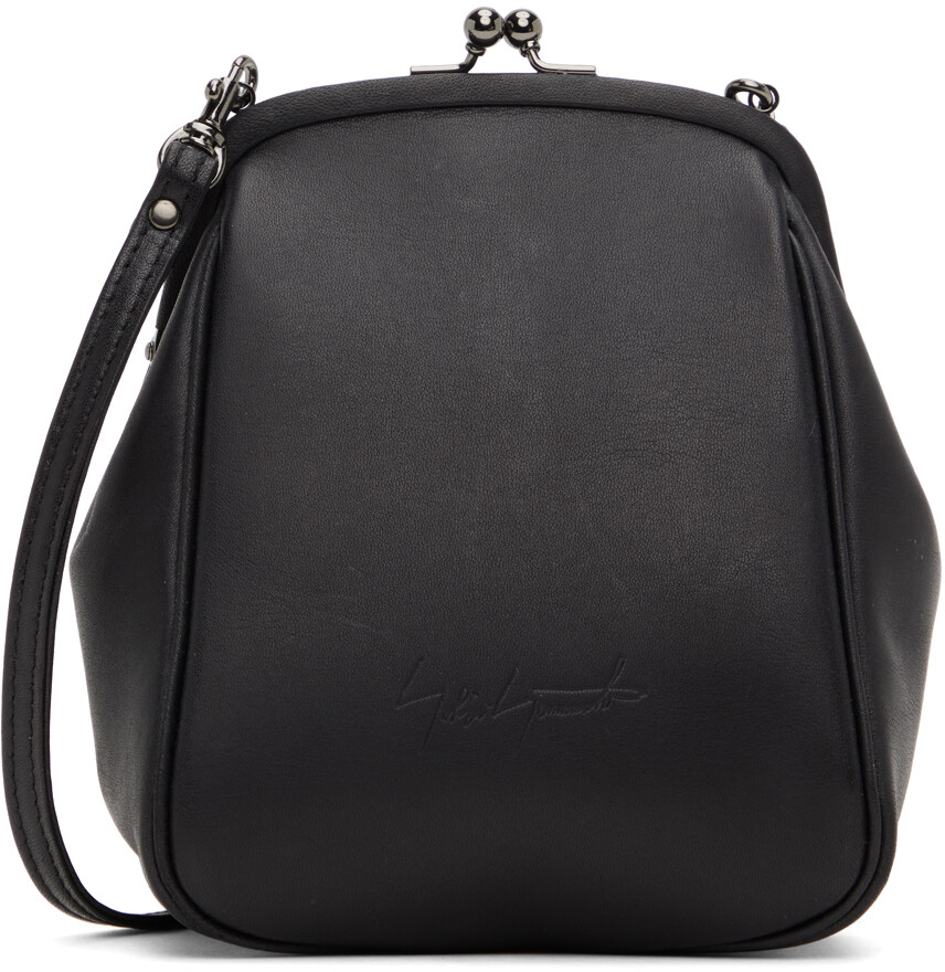

Черная кожаная сумка Discord Yohji Yamamoto, цвет Black