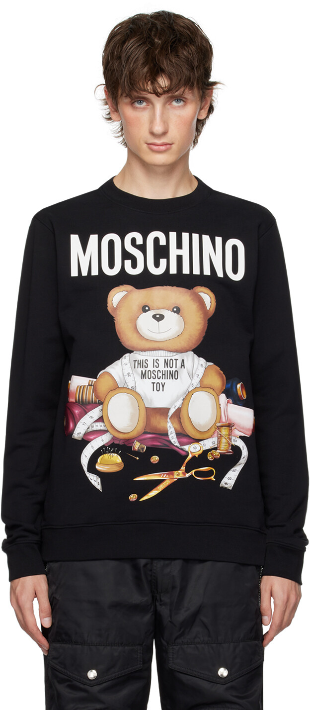 

Черный свитшот Teddy Bear Moschino