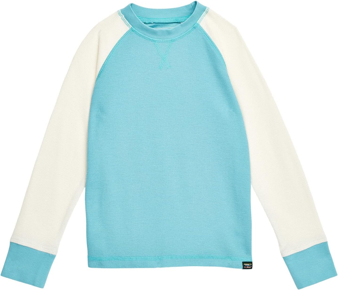 

Рубашка L.L.Bean Unshrinkable Mini Waffle Long Sleeve, цвет Sea Blue/Sailcloth