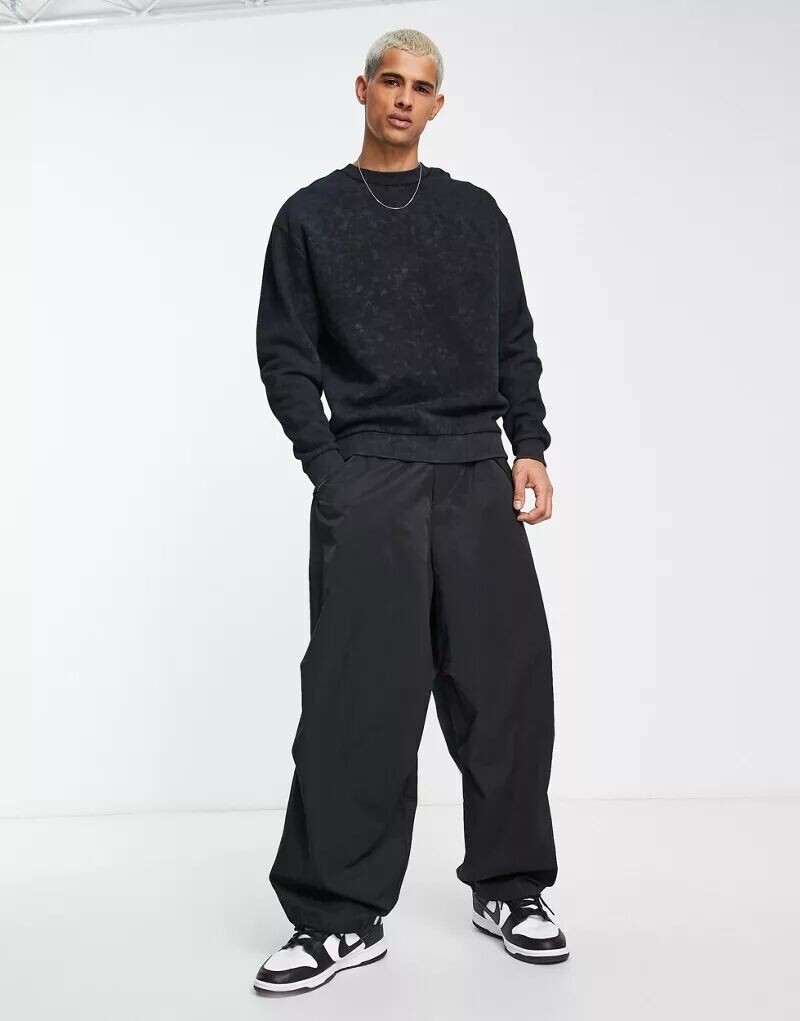 

Черный свитшот оверсайз ASOS