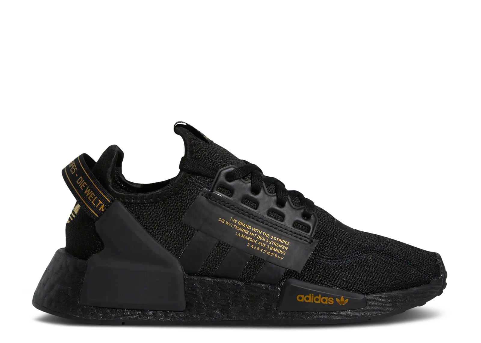 

Кроссовки adidas Nmd_R1 V2 J 'Black Gold Metallic', черный