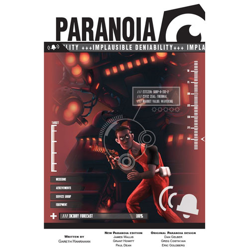 Книга Paranoia: Implausible Deniability Mongoose Publishing книга sea of thieves roleplaying game mongoose publishing