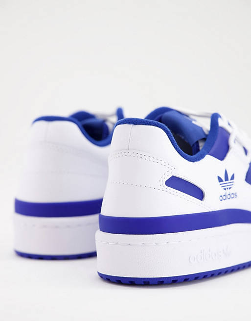 adidas Orignals Forum Низкие бело-синие кроссовки