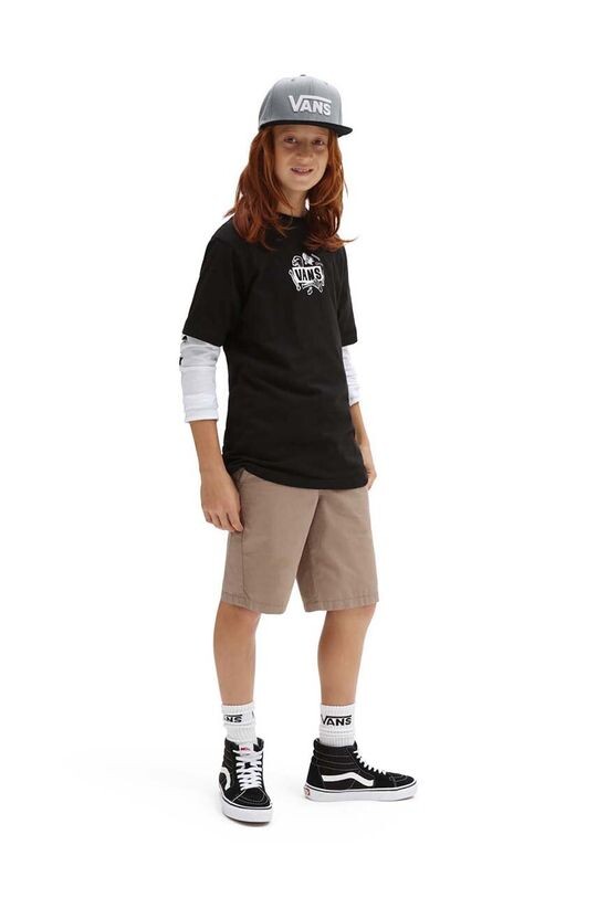 

Детская хлопковая футболка Vans BONE YARD SS Черный, черный