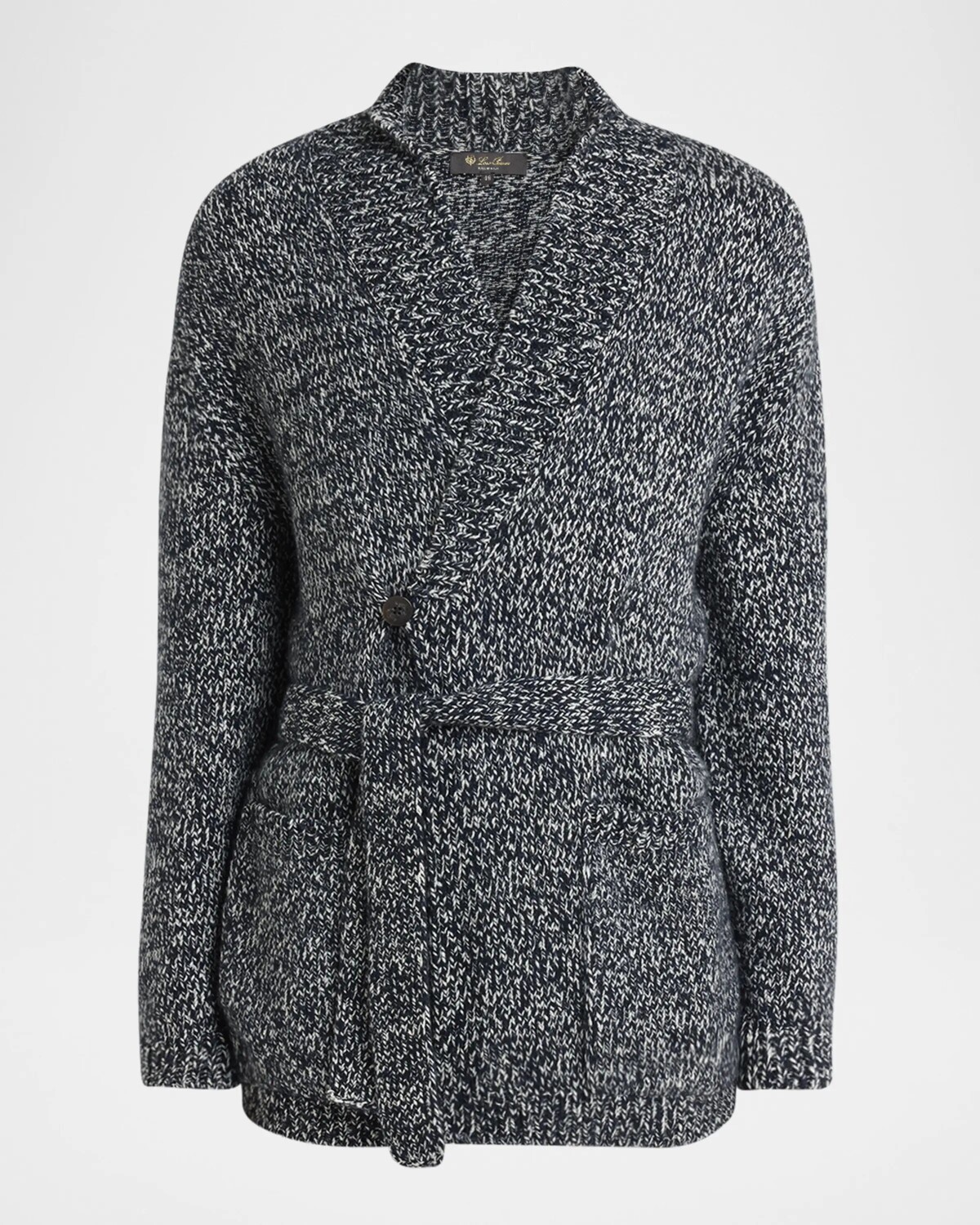 

Мужской кардиган из кашемира Аланьи Loro Piana, цвет Nougat Night Blue