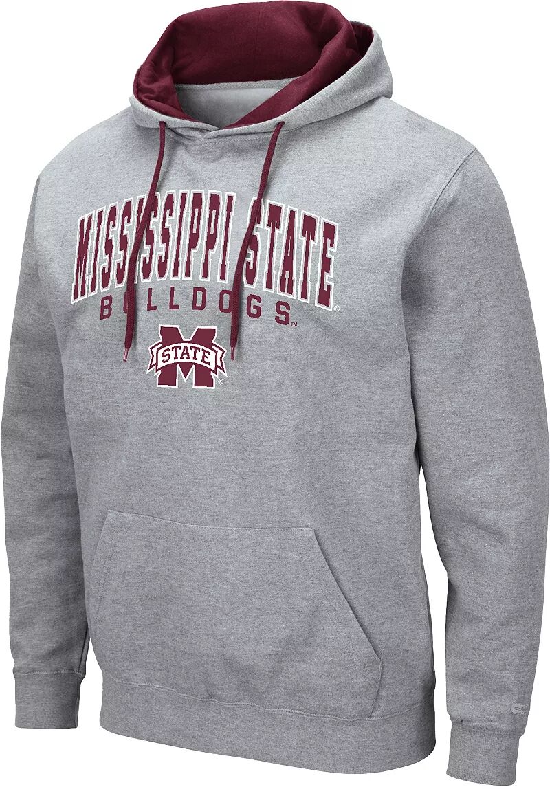 

Colosseum Мужская серая толстовка Mississippi State Bulldogs