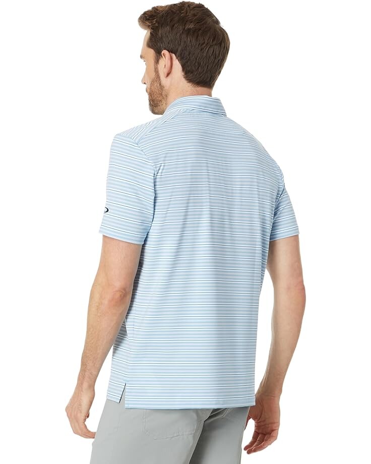 

Поло Oakley Archive Stripe Polo, цвет Stonewash Blue