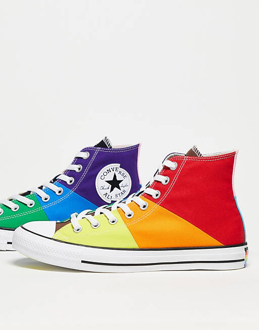 

Разноцветные кроссовки Converse Chuck Taylor All Star hi Pride