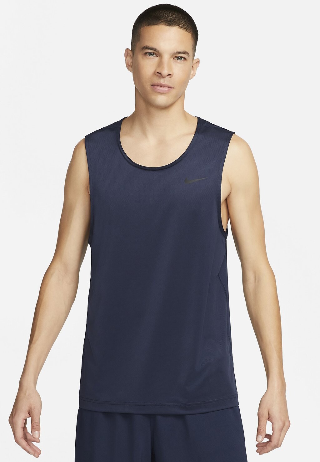 Верх M NK DF READY TANK Nike, обсидиан/черный футболка nike dn4257 100 m nk df superset ss energy nfs черный l