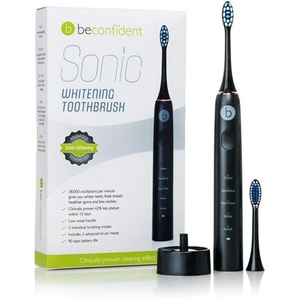 

Beconfident Sonic электрическая отбеливающая зубная щетка черная розово-золотая