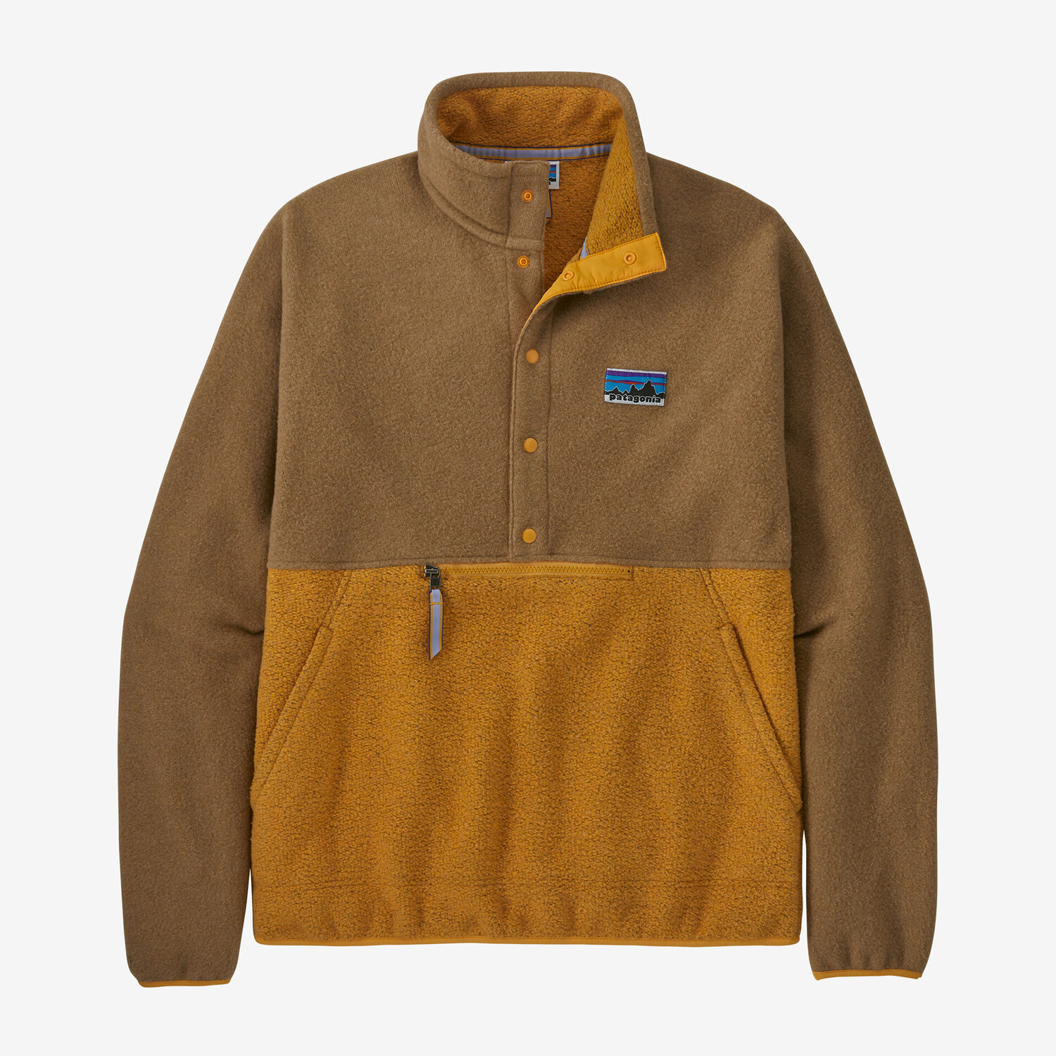 

Флисовый пуловер Snap-T из натуральной смеси Patagonia, цвет Dried Mango