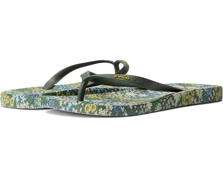 Сандалии Joules Flip-Flop, цвет Green Ditsy сандалии joules flip flop цвет grey ants