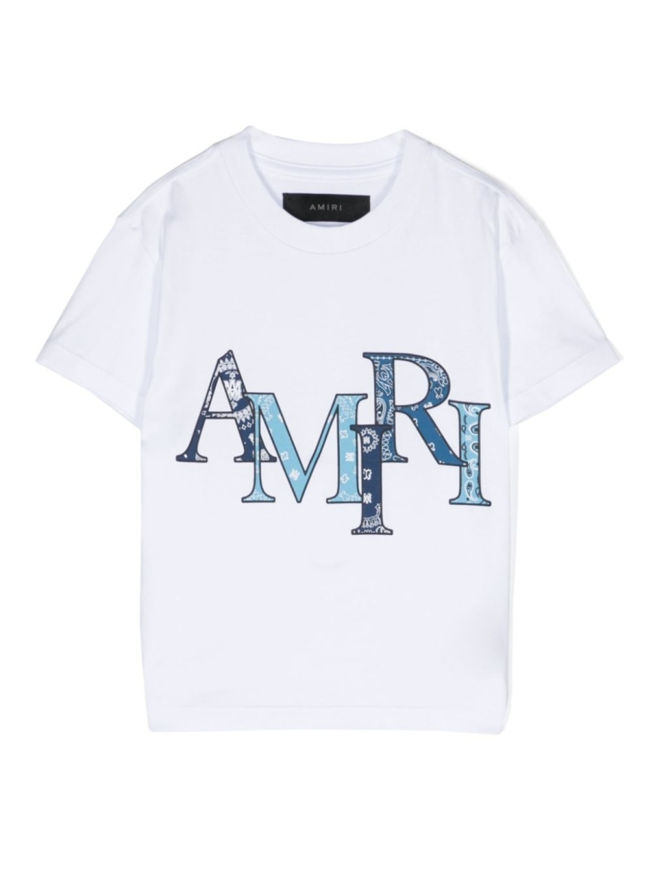 

AMIRI KIDS футболка Bandana Staggered, белый