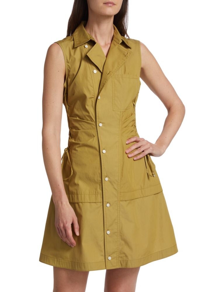 

Платье-рубашка Serena с завязками Derek Lam 10 Crosby, цвет Dark Gold