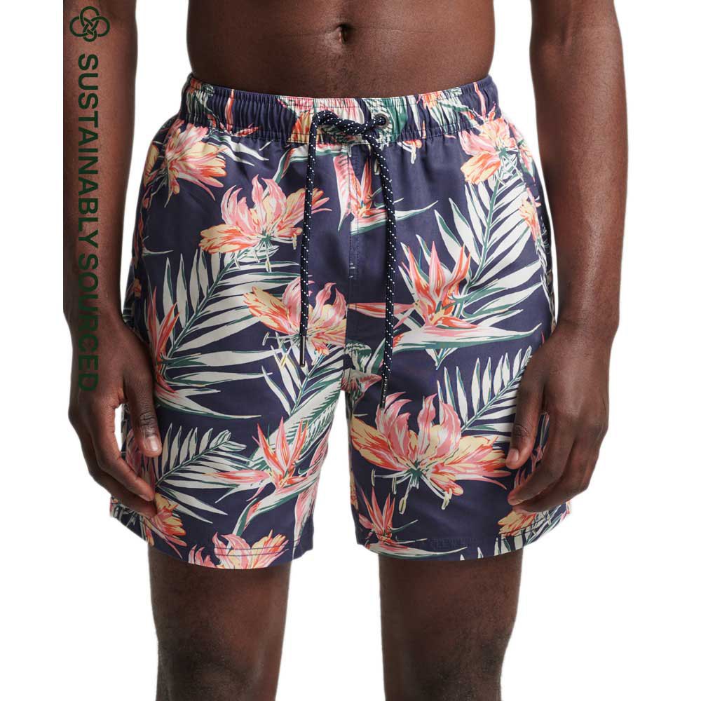 

Шорты для плавания Superdry Vintage Hawaiian, синий