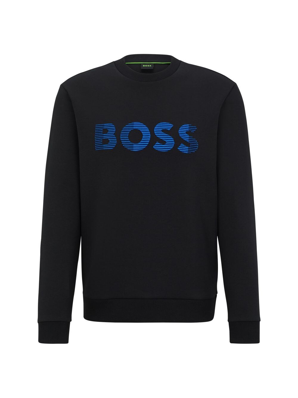 

Толстовка из смесового хлопка с объемной вышивкой логотипа BOSS, черный