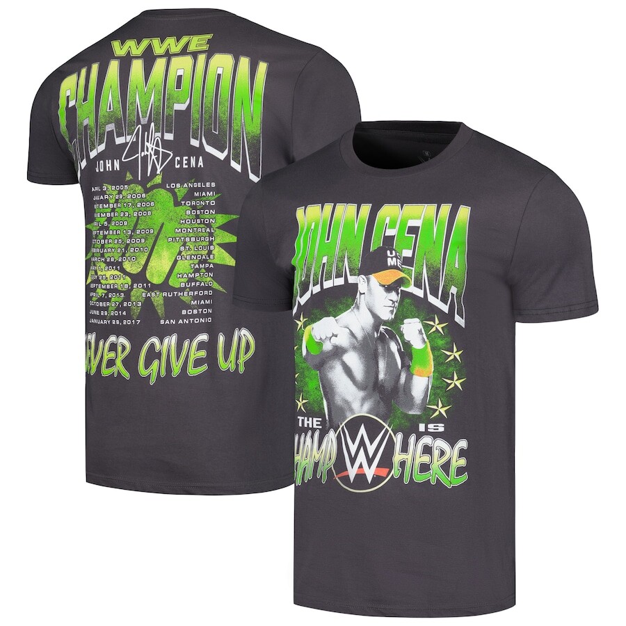 

Футболка с коротким рукавом Ripple Junction Wwe Merchandise, угольный