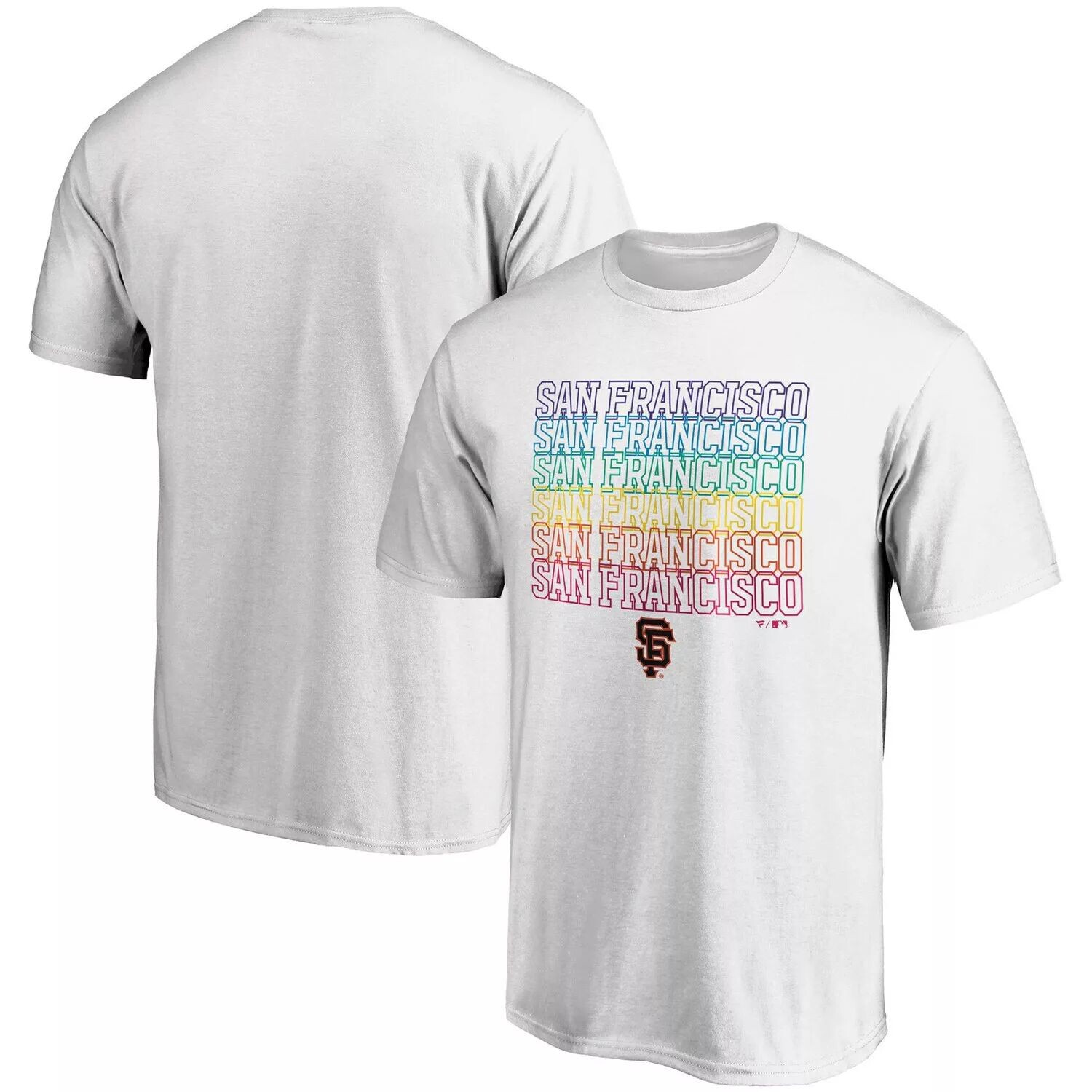 

Мужская белая футболка с фирменным логотипом San Francisco Giants City Pride Fanatics, Белый