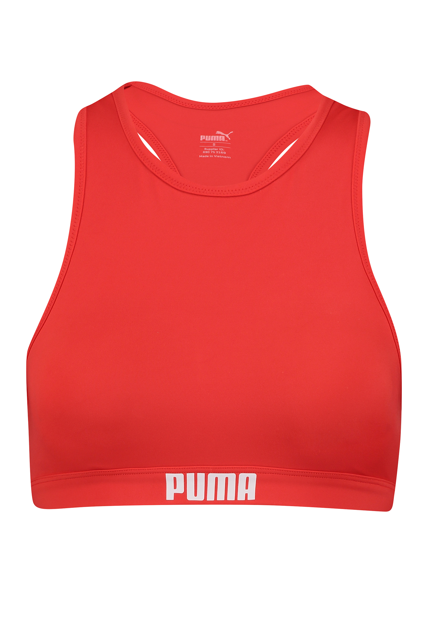Купальник Puma SWIM WOMEN RACERBACK TOP, красный цена и фото