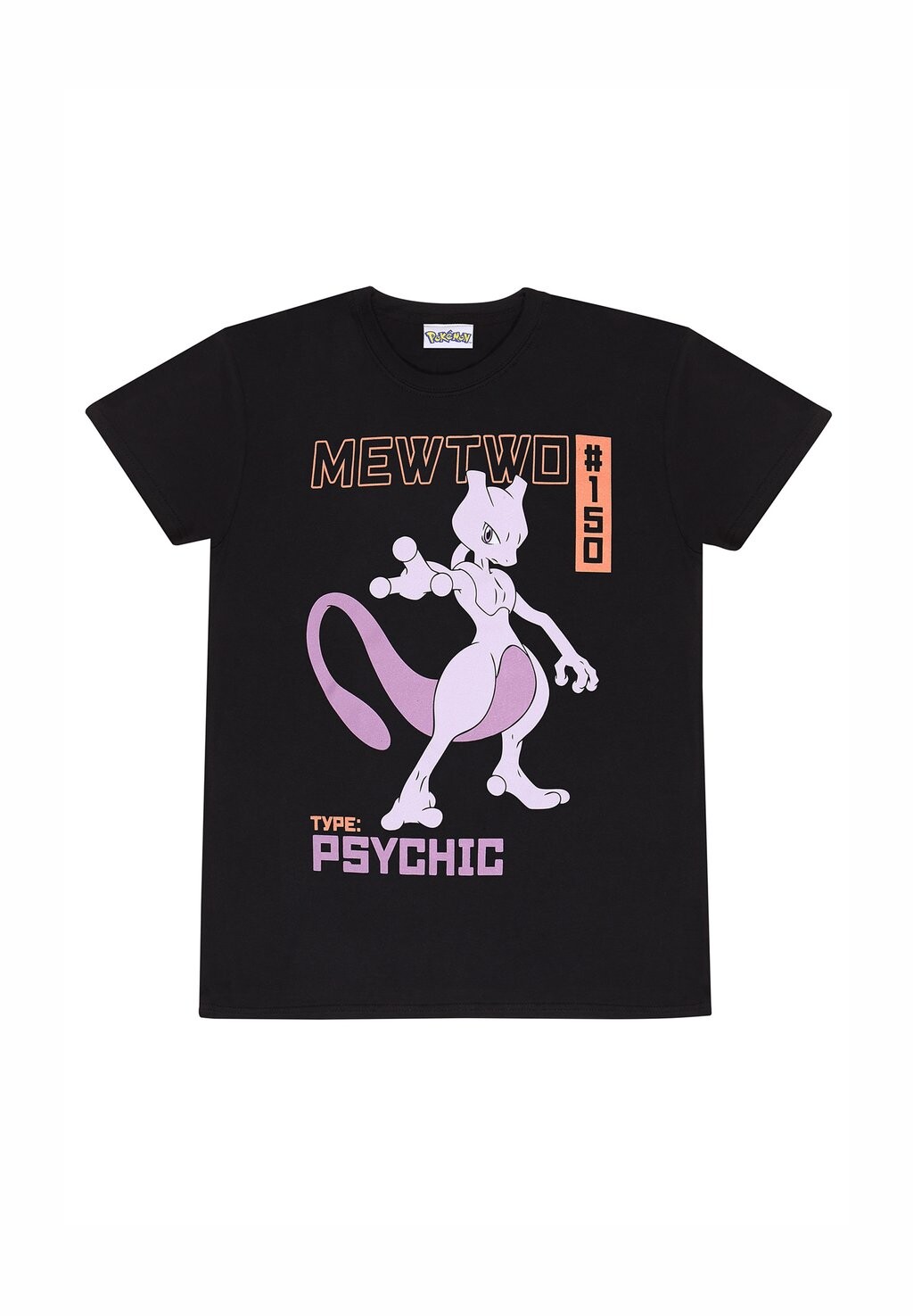

Футболка с принтом POKÉMON MEWTWO Pokemon, черный