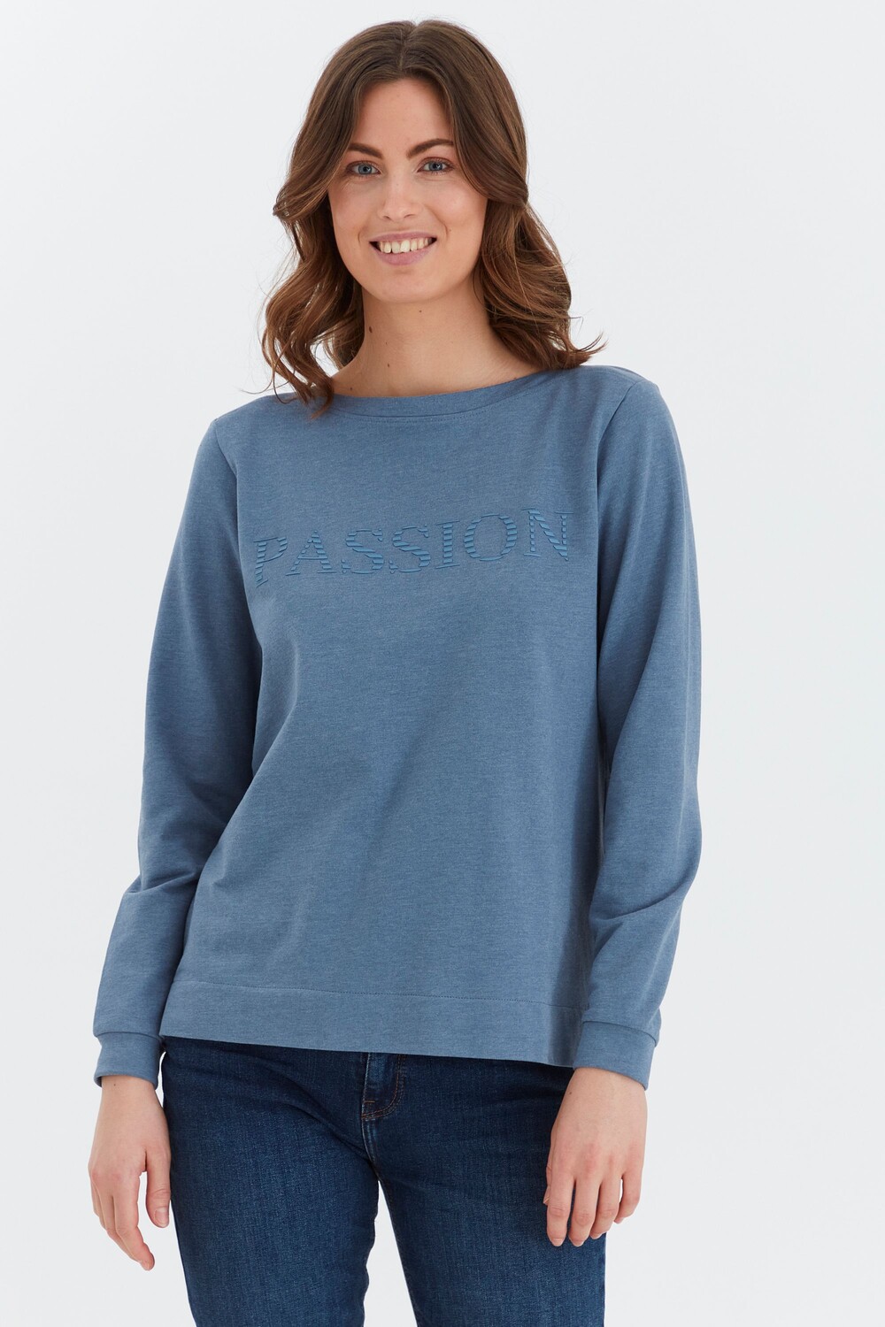 

Рубашка Fransa Sweatshirt FRFXTESWEAT 1 20609895, синий