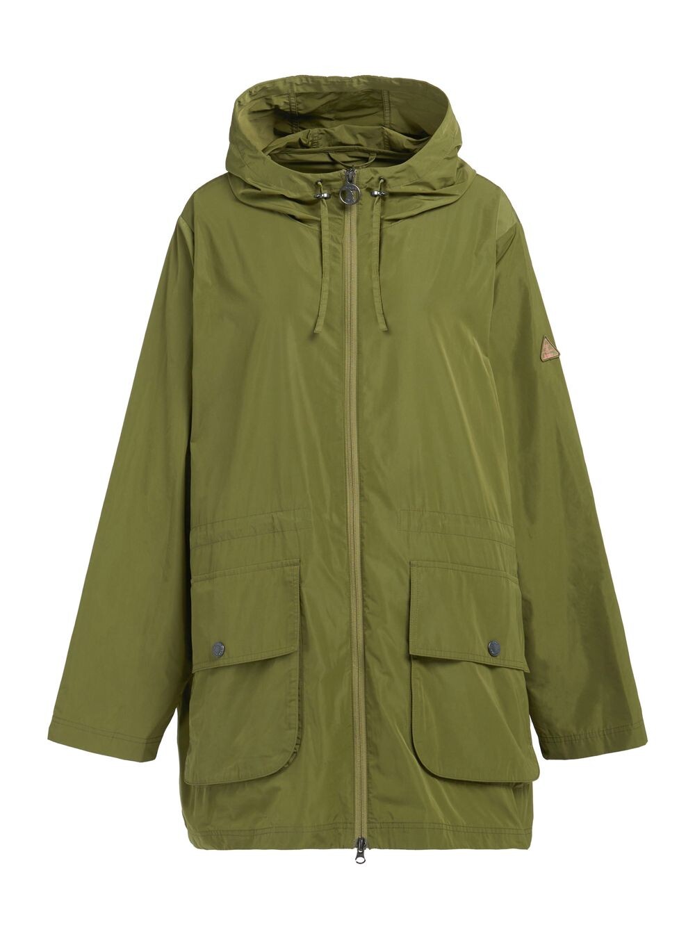 

Куртка Maara с капюшоном и шнурком Barbour, Plus Size, оливковый, Зеленый