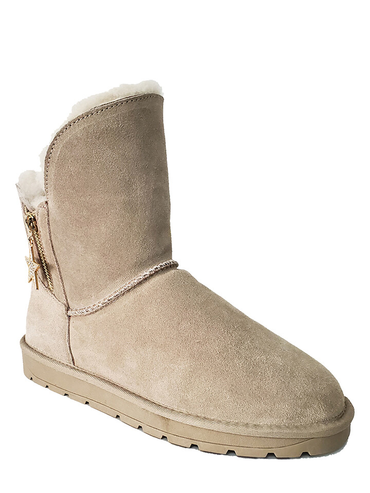

Ботинки NICEBAY Leder Winter Pompon, бежевый
