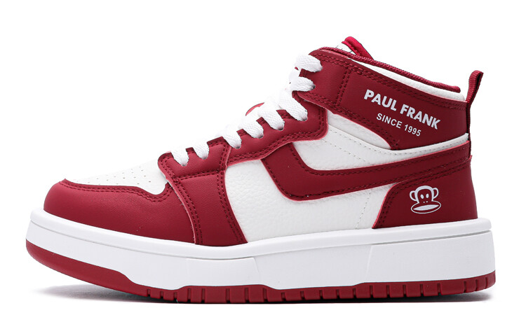 

Кроссовки paul frank Skateboarding Shoes Unisex High-top Rusty Red, красный