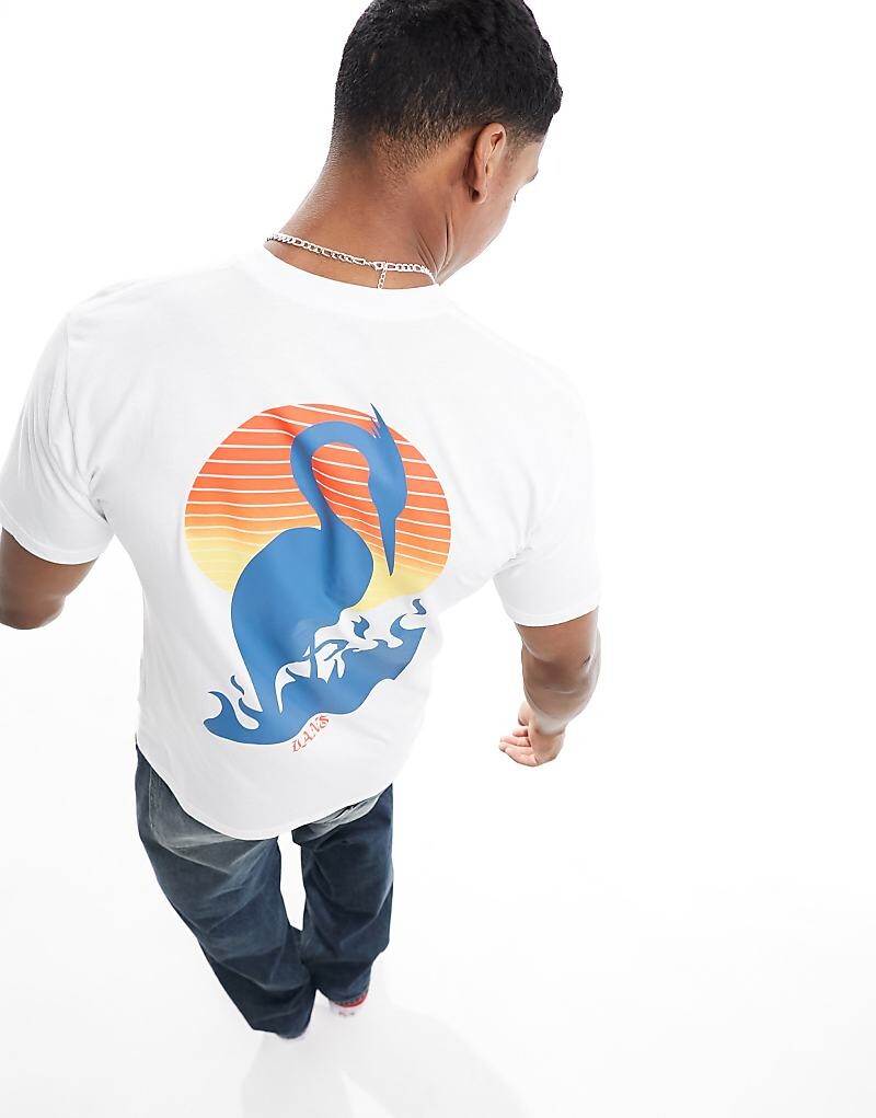 

Футболка Vans – Angry Crane – в цвете Weis mit R cckenprint