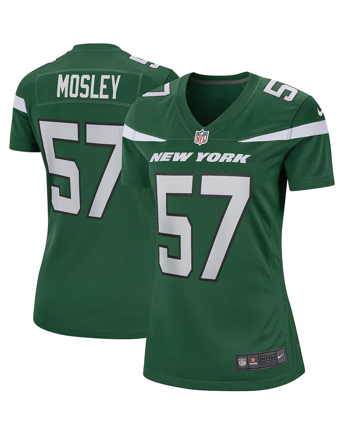 Женское джерси C.J. Mosley Gotham Green New York Jets Game Player Nike, зеленый