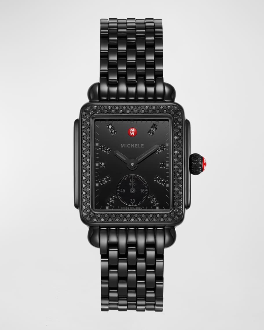 

Часы Deco Mid Diamond Noir с ремешком-браслетом MICHELE