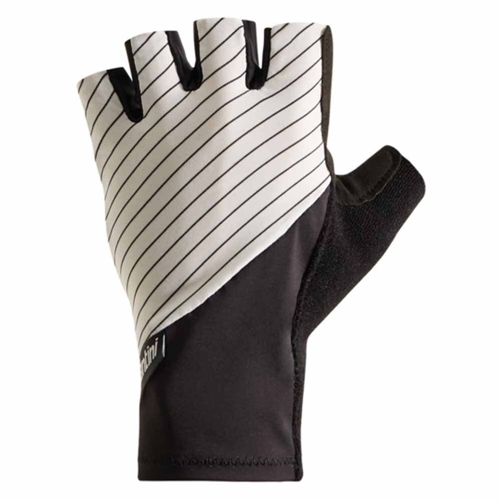 

Короткие перчатки Santini Riga Short Gloves, белый