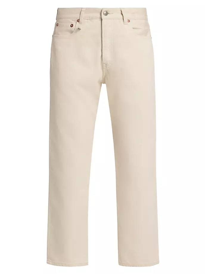 Укороченные джинсы-бойфренды с низкой посадкой R13, цвет ecru bedford cord