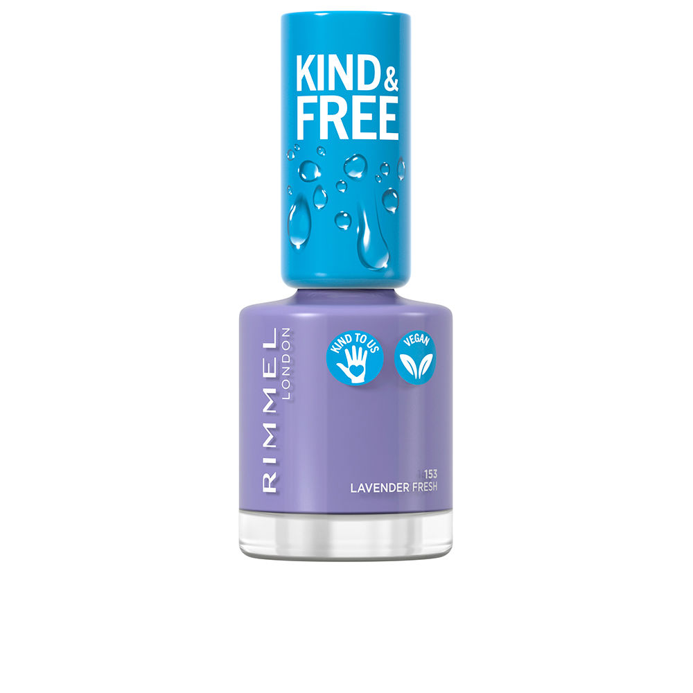 Лак для ногтей Kind & free nail polish Rimmel london, 8 мл, 153-lavender light