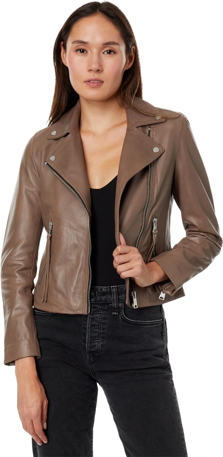 

Куртка Dalby Redge Biker Jacket AllSaints, цвет Stone Grey
