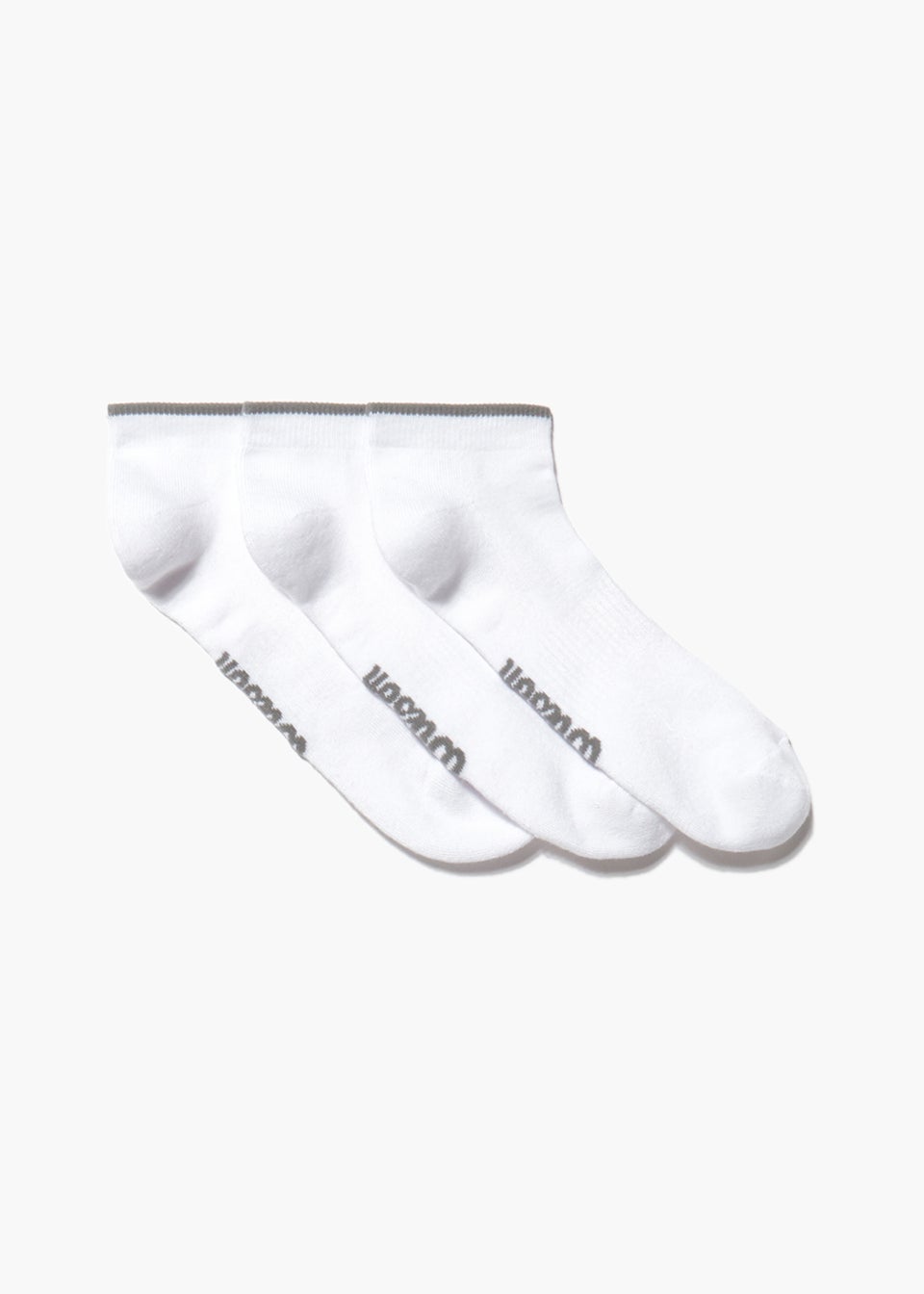 Набор из 3 белых спортивных носков Wilson, белый